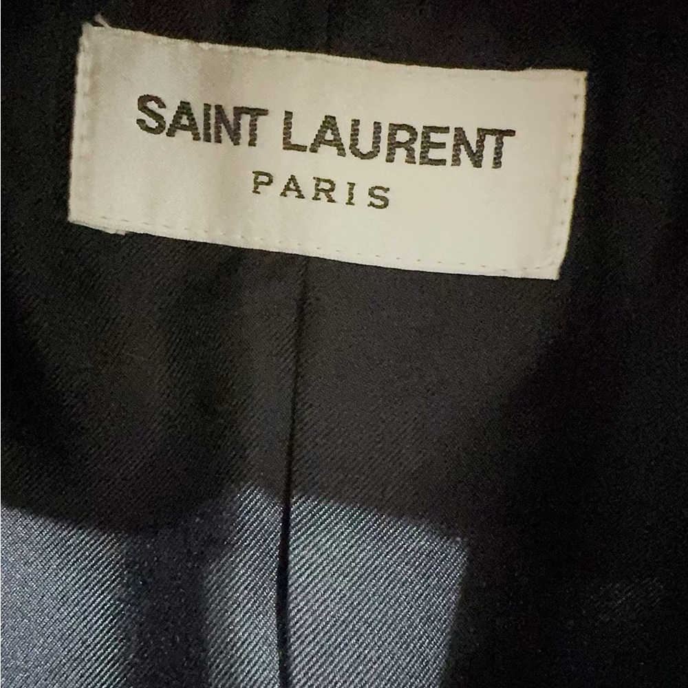 āsoldāš©steal authentic Saint Laurent Midnight Blue Blazer with Gold Buttons - Picture 4 of 5